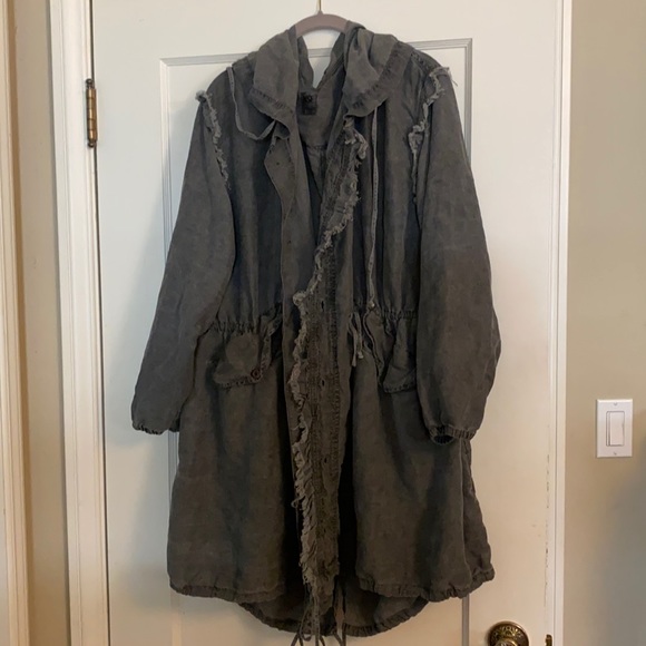 New NSF Anorak Trench Jacket Lightweight Linen - Picture 1 of 4